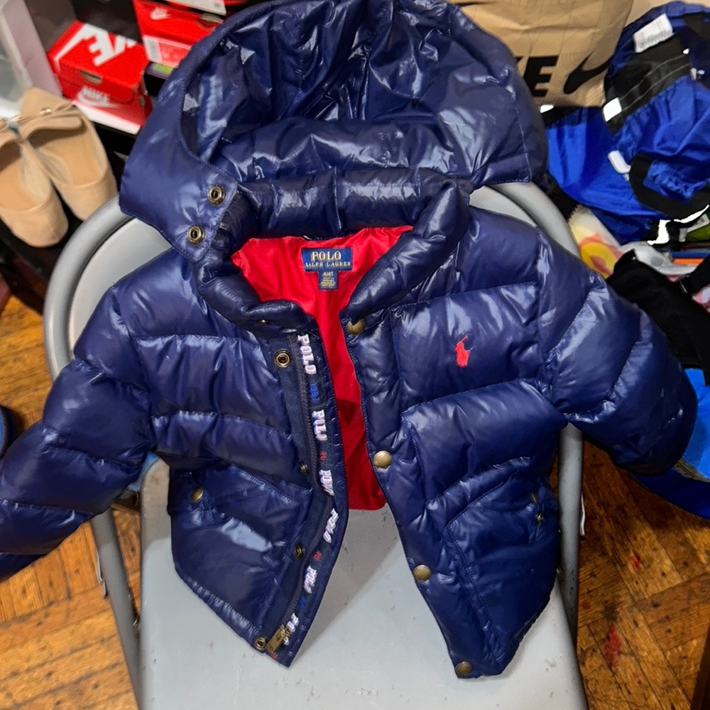 Ralph lauren polo puffer jacket kids 4t